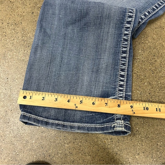 Bke Jeans Men 34x32 Blue Carter Denim Distressed Western Workwear Casual Outdoor - Picture 8 of 11